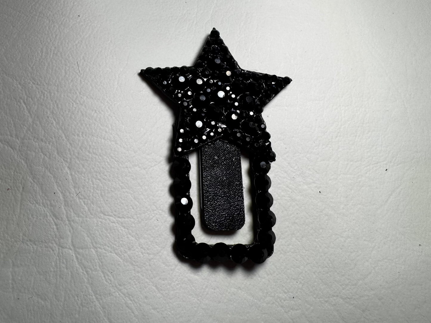 Star TipClip with black rhinestones 